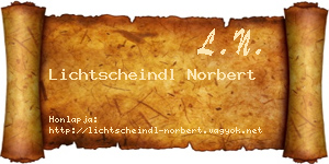 Lichtscheindl Norbert névjegykártya